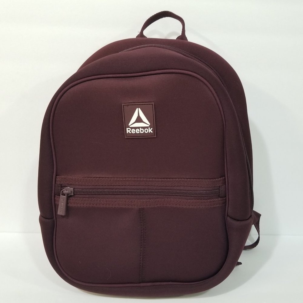 Reebok Women's Maroon Backpack - Sleek Everyday Bag
